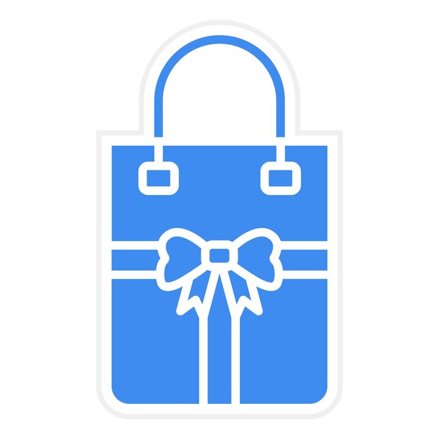 Imagen vectorial del icono de la bolsa de regalo Se puede usar para cumpleaños