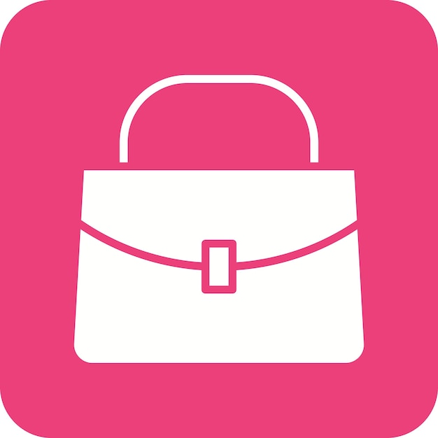 Imagen vectorial del icono del bolso de mano Se puede usar para Mall