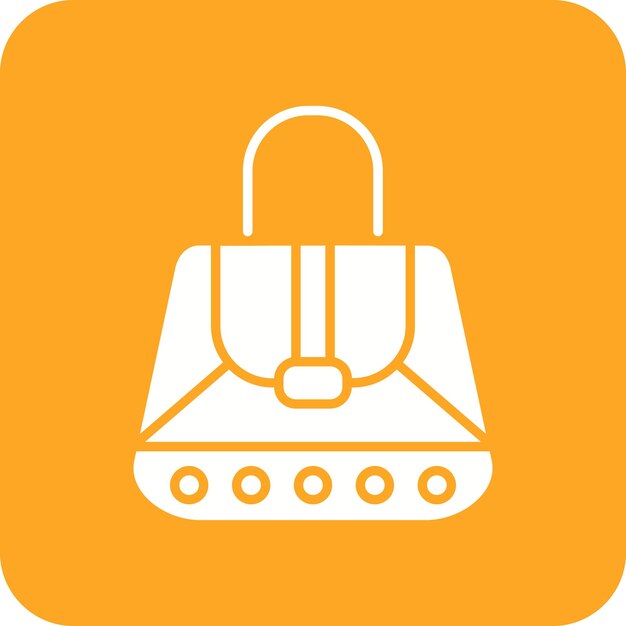 Imagen vectorial del icono del bolso de mano Se puede usar para Moda