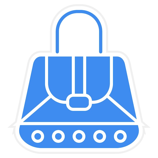 Imagen vectorial del icono del bolso de mano Se puede usar para Moda