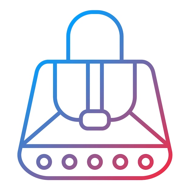 Imagen vectorial del icono del bolso de mano Se puede usar para Moda