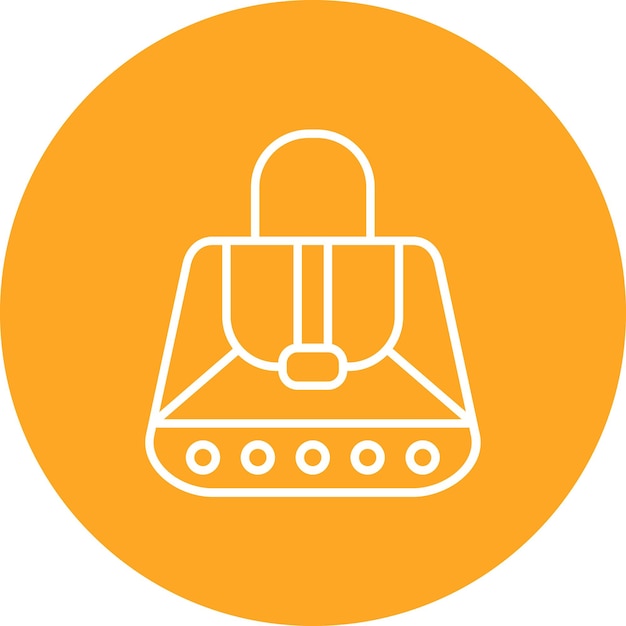 Imagen vectorial del icono del bolso de mano Se puede usar para Moda