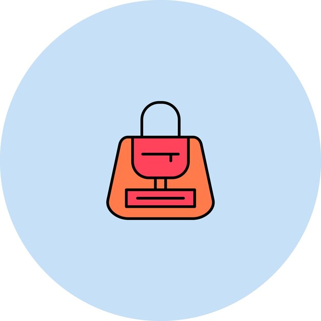 Imagen vectorial del icono del bolso Se puede usar para Moda