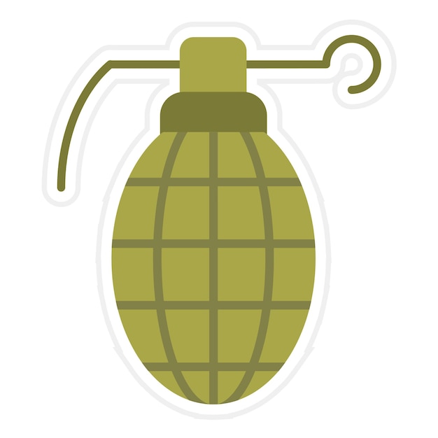 Vector imagen vectorial del icono de la bomba del ejército se puede usar para militares