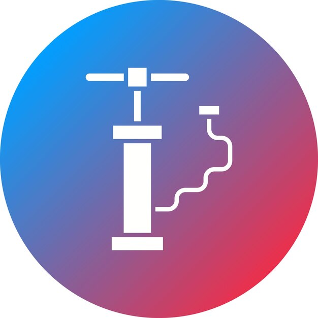 Imagen vectorial del icono de la bomba de mano Se puede utilizar para la industria de la gasolina