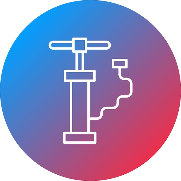 Imagen vectorial del icono de la bomba de mano Se puede utilizar para la industria de la gasolina