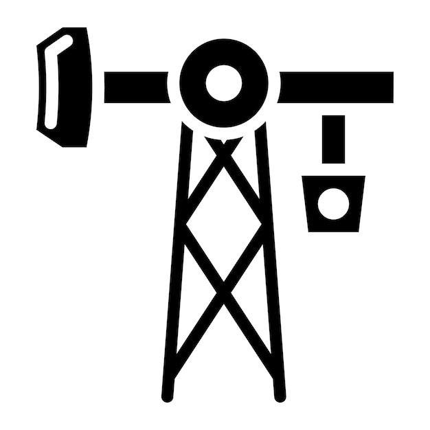 Imagen vectorial del icono de la bomba puede usarse para petróleo y gas