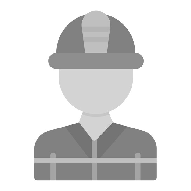 Imagen vectorial de icono de bombero masculino Puede utilizarse para Servicios Públicos