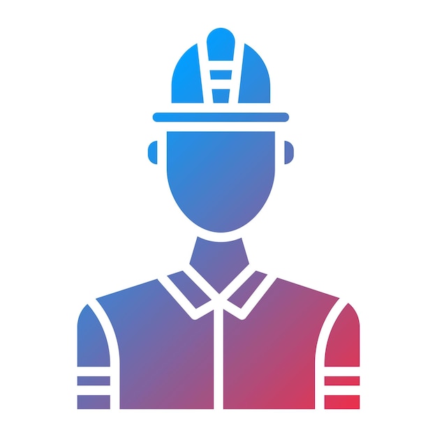 Imagen vectorial del icono del bombero Se puede usar para humanos