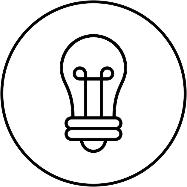 Imagen vectorial del icono de la bombilla LED Puede utilizarse para la ecología