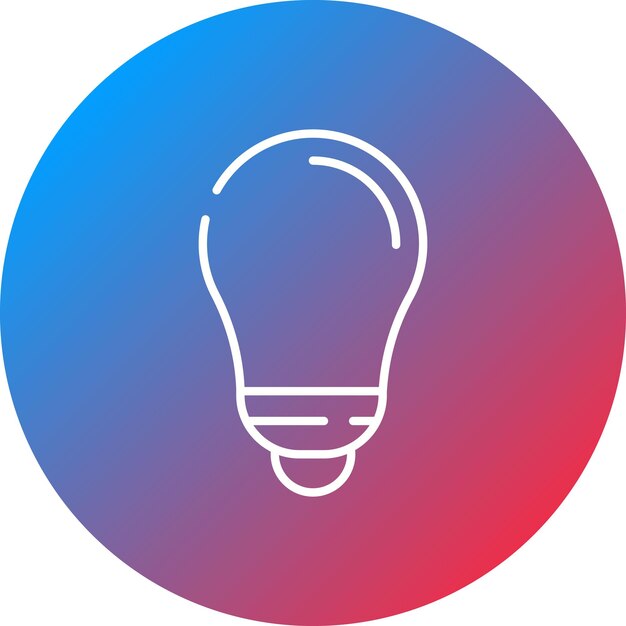 Imagen vectorial del icono de la bombilla Se puede utilizar para herramientas eléctricas