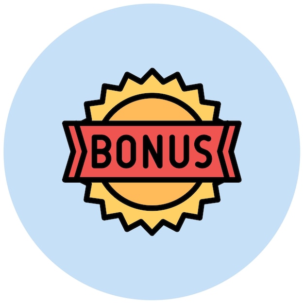 Imagen vectorial de icono de bonificación Se puede usar para Casino