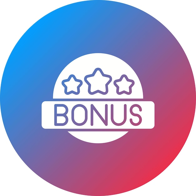 Imagen vectorial de icono de bonificación Se puede utilizar para la redacción