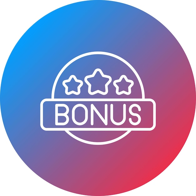 Imagen vectorial de icono de bonificación Se puede utilizar para la redacción