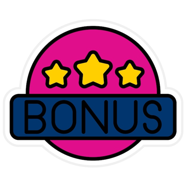 Imagen vectorial de icono de bonificación Se puede utilizar para la redacción