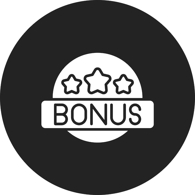 Imagen vectorial de icono de bonificación Se puede utilizar para la redacción