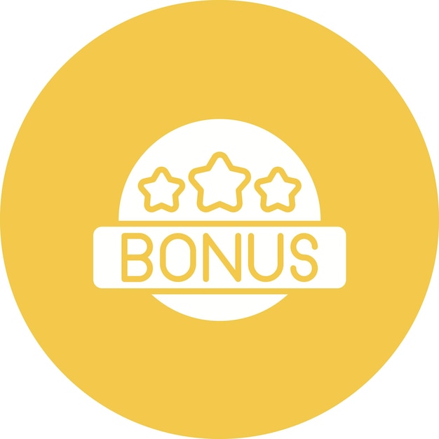 Imagen vectorial de icono de bonificación Se puede utilizar para la redacción
