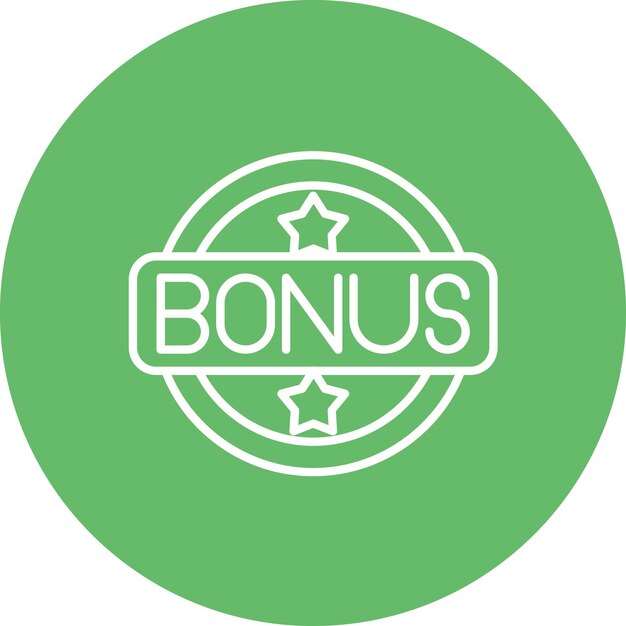 La imagen vectorial del icono de bonificación se puede utilizar para las ventas