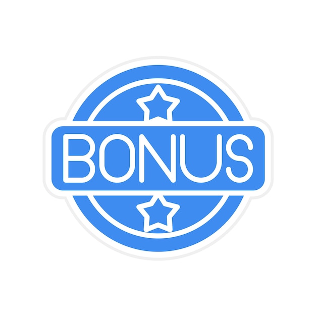 La imagen vectorial del icono de bonificación se puede utilizar para las ventas