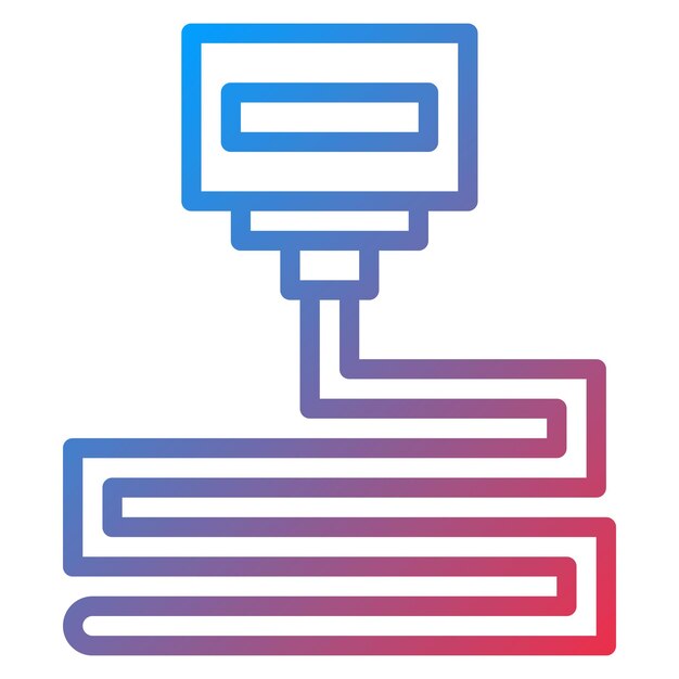 Imagen vectorial del icono de la boquilla Puede utilizarse para la fabricación aditiva