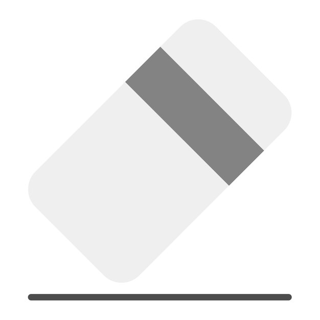 Imagen vectorial del icono del borrador Se puede utilizar para papelería de oficina