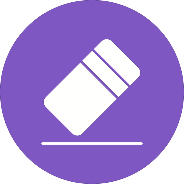 Imagen vectorial del icono del borrador Se puede utilizar para papelería de oficina
