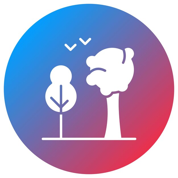 Imagen vectorial del icono del bosque Se puede usar para el Día de la Tierra