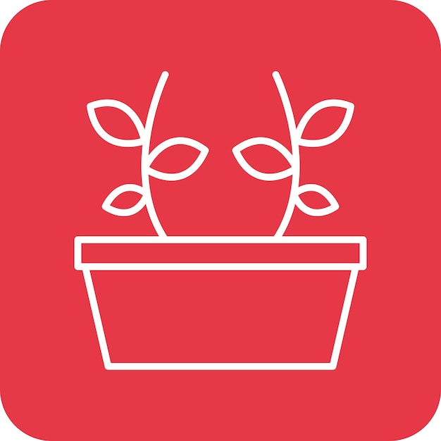 Imagen vectorial de icono botánico Se puede utilizar para la educación