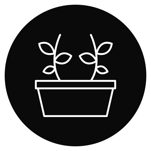 Imagen vectorial de icono botánico Se puede utilizar para la educación