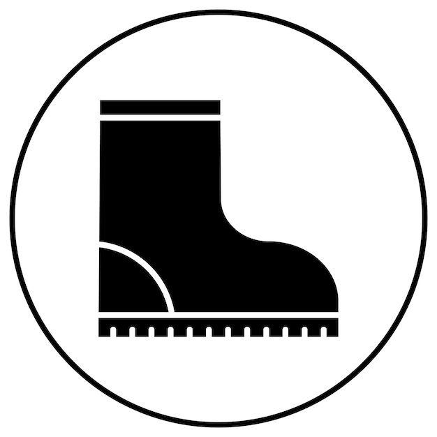 Imagen vectorial del icono de las botas agrícolas Se puede utilizar para la agricultura