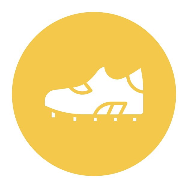 Imagen vectorial del icono de las botas de rugby Se puede usar para el rugby