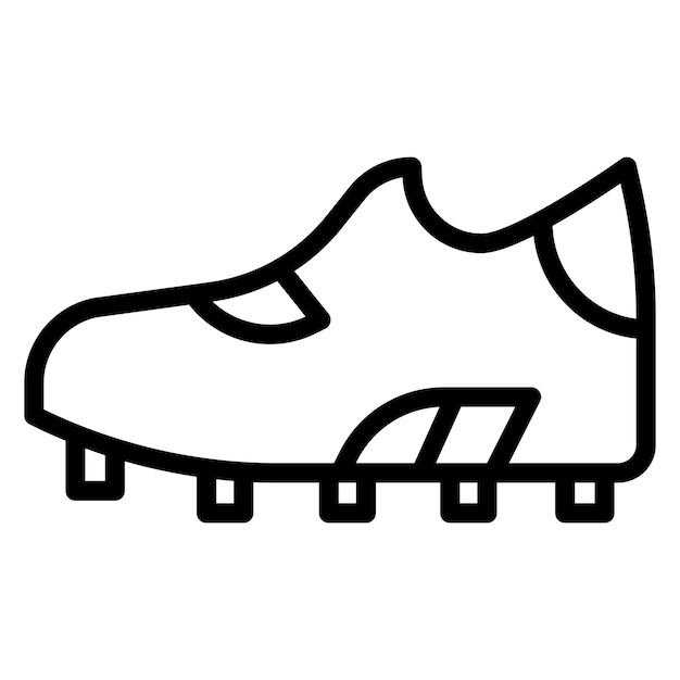 Vector imagen vectorial del icono de las botas de rugby se puede usar para el rugby