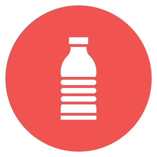 Imagen vectorial del icono de la botella de agua Se puede usar para Fitness