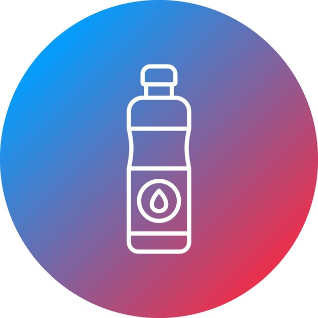 Imagen vectorial del icono de la botella de agua Se puede utilizar para artículos para el hogar