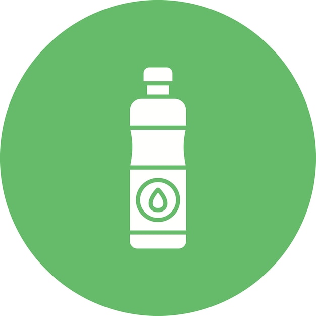 Imagen vectorial del icono de la botella de agua Se puede utilizar para artículos para el hogar
