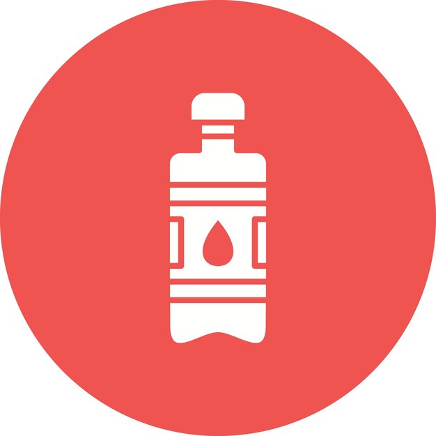 Imagen vectorial del icono de la botella de agua Se puede utilizar para productos ecológicos