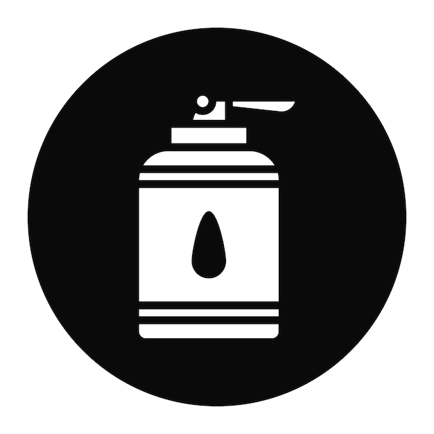 La imagen vectorial del icono de la botella de lavado se puede utilizar para la ciencia