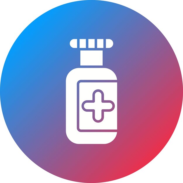 Imagen vectorial del icono de la botella de pastillas Se puede utilizar para la medicina I
