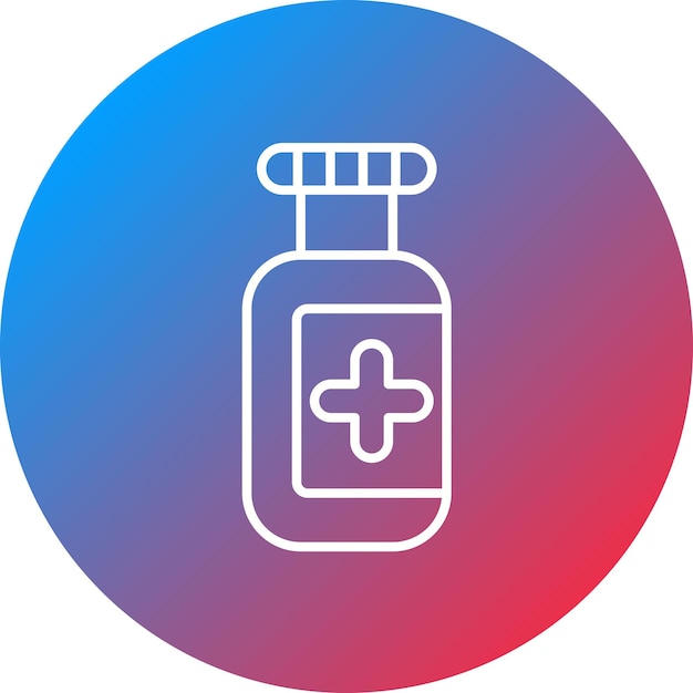 Imagen vectorial del icono de la botella de pastillas Se puede utilizar para la medicina I