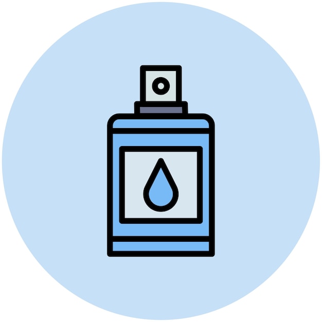 Imagen vectorial del icono de la botella Se puede utilizar para la cosmetología