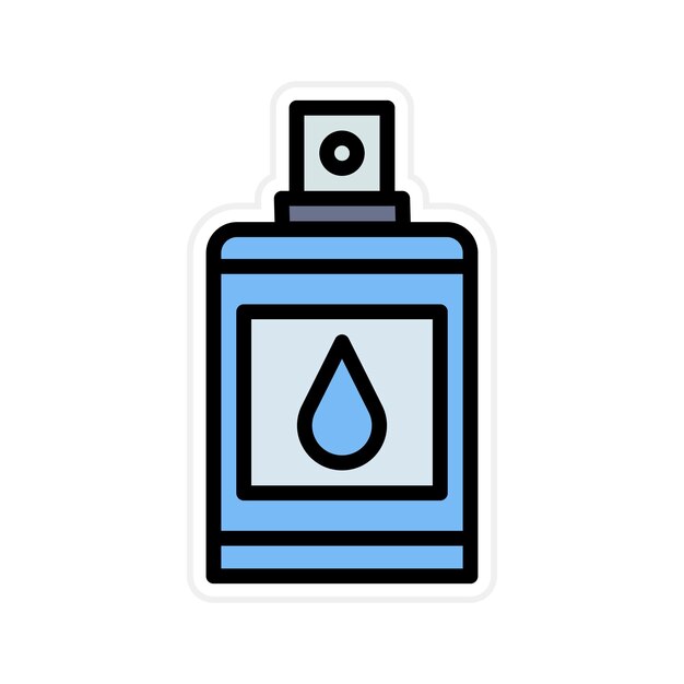 Imagen vectorial del icono de la botella Se puede utilizar para la cosmetología