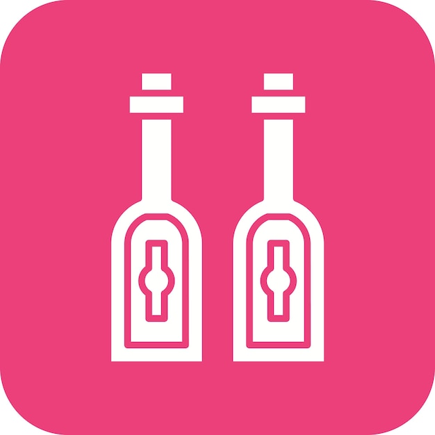 La imagen vectorial del icono de la botella se puede utilizar para el otoño