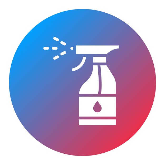 Imagen vectorial del icono de la botella de pulverización Se puede utilizar para la lavandería