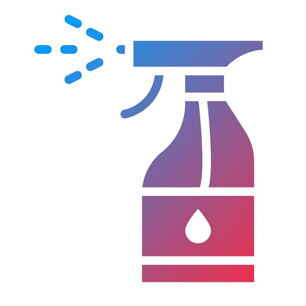 Imagen vectorial del icono de la botella de pulverización Se puede utilizar para la lavandería
