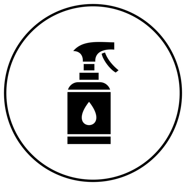Imagen vectorial del icono de la botella de Sparay Se puede usar para la limpieza de la casa