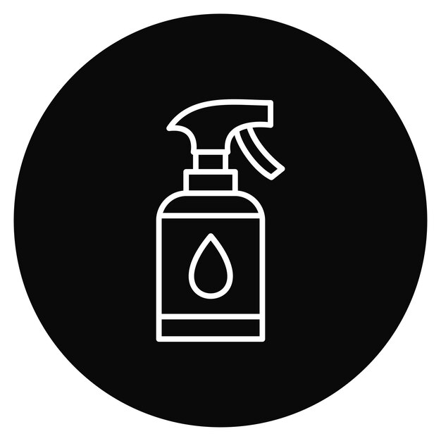 Imagen vectorial del icono de la botella de Sparay Se puede usar para la limpieza de la casa