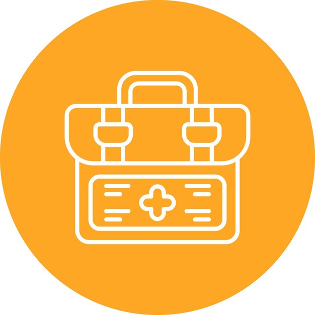 Imagen vectorial del icono del botiquín de primeros auxilios Se puede usar para donaciones