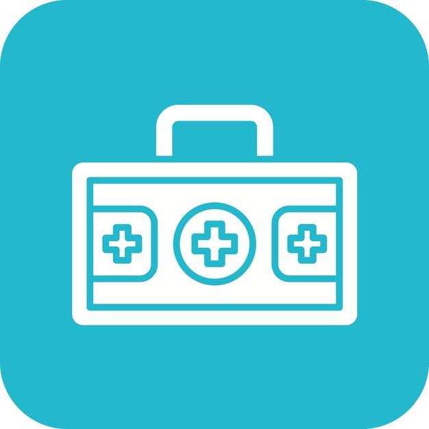 Imagen vectorial del icono del botiquín de primeros auxilios Se puede utilizar para Farmacia