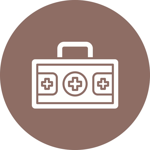 Imagen vectorial del icono del botiquín de primeros auxilios Se puede utilizar para Farmacia