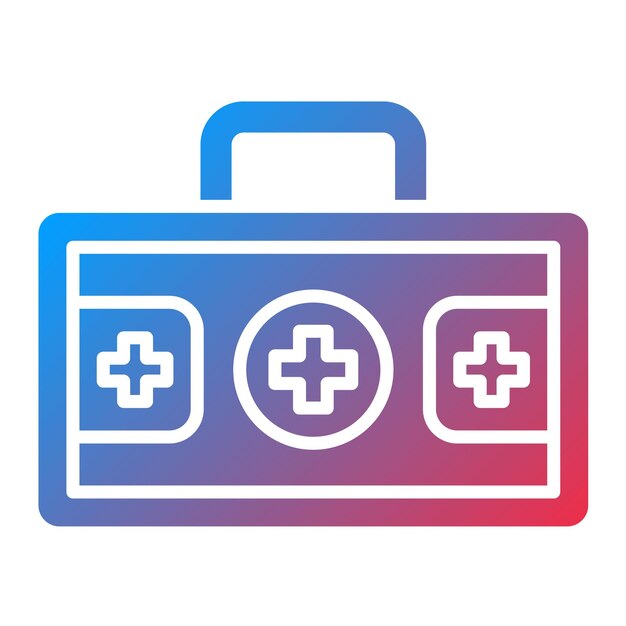 Imagen vectorial del icono del botiquín de primeros auxilios Se puede utilizar para Farmacia